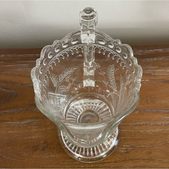 Vintage Glass Good Luck Creamer American Patterned Glass - Picture 6 of 10